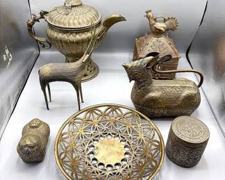 Eclectic Brass Decor