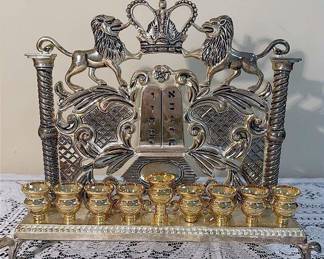 Godinger Lion Menorah