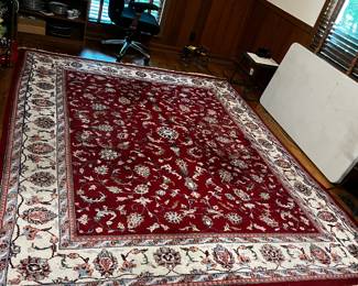#5 Karastan red oriental hand knotted oriental rug 82x115 $300.00