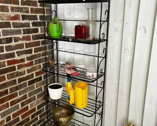 #35 Metal 5 shelf Bakers Rack - 24x11x72 $45.00