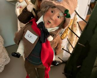 #163 Byers Choice Bob Cratchit Carrying Tiny Tim $25.00