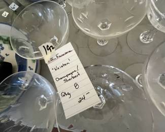 #192 Tiffany Franciscan Champagne Sherbert - set of 8 $24.00
