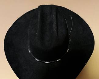 #177 MHT Western Black 3X Cowboy Hat $40.00