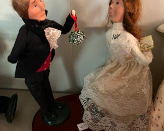 #164 Byers Choice 3 pc of Lady & Man Dancing $40.00