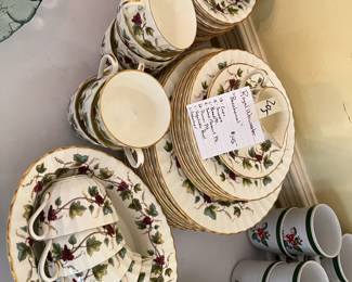 #205 Royal Worchester Set of 13 China place settings - mixed set $145.00