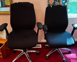 #90 Black slip-covered office Chair adjustable $30.00
#91 Black-slip-covered Office Chair Adjustable $30.00