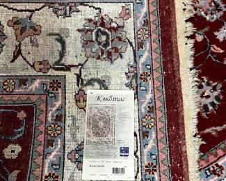 #5 Karastan red oriental hand knotted oriental rug 82x115 $300.00