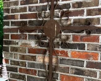 #24 Iron cross Wall Hanging - 29x36 $30.00