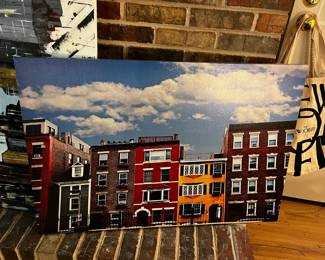 #170 Photo on Canvas of Apartments in a city Unframed - 36x24 $20.00