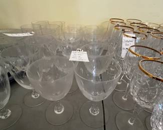 #191 Tiffany Franciscan set of 10 Red Wine Glasses $24.00
