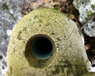 #52 Concrete Elephant Umbrella Stand - 16" Tall - (small Crack) $30.00