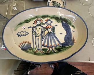 #187 M A Hadley 11x16 of Man and Lady $70.00