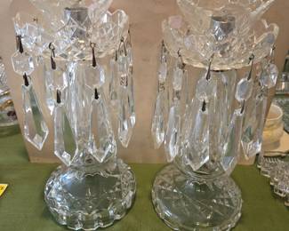 Waterford crystal candle lamps