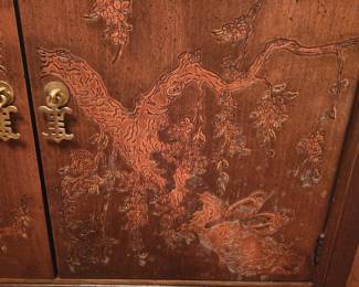 Asian inspired cabinet - detail