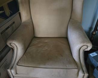 Julian Alexander leather wing chair