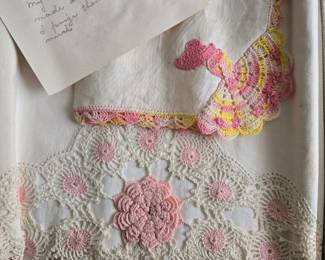 Handmade vintage linens