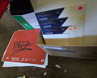 Artist paper, boards, and canvases