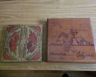 Vintage shallow boxes