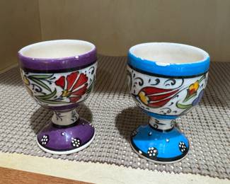 Handmade egg cups