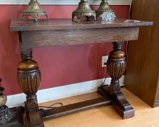 Antique accent table