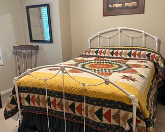 Wrought iron antique bed
