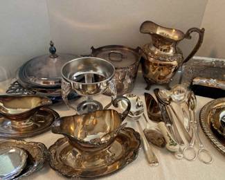 Silver Plated Metal Serveware