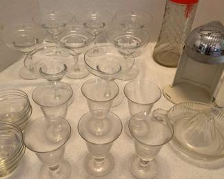 Shrimp Cocktail Set For Plus Stemware And Citrus Juicer