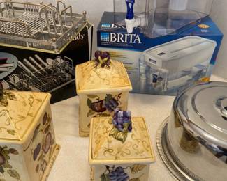 Brita Dispenser Water Filtration System And A Flatware Caddy Silverware Is Not Included Plus More