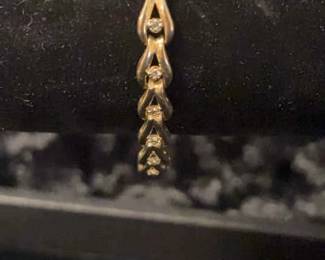 Gold And Diamond Bracelet