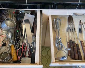 Viking And Flint Stainless Steel Knives Plus More