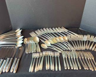 Wallace Sterling Silver Flatware Service for 12