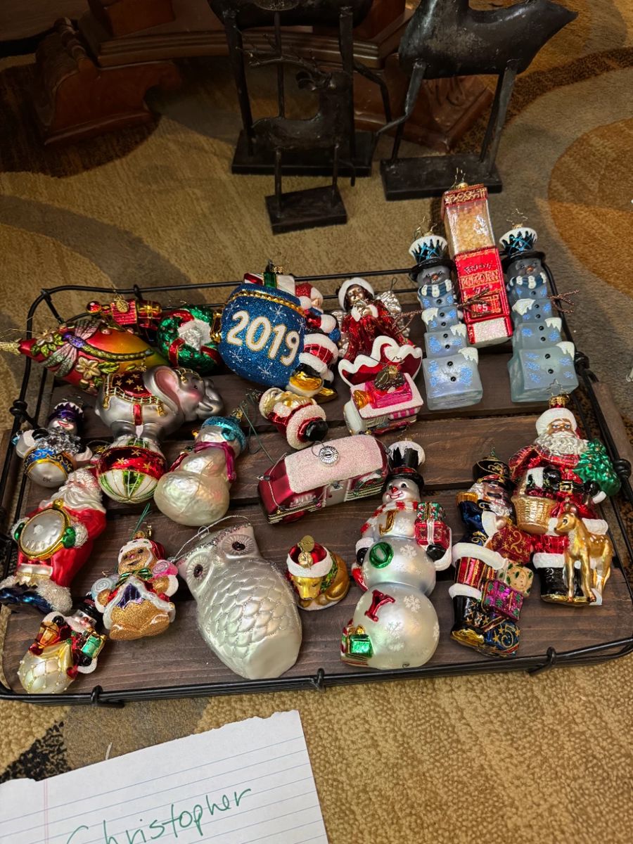 Christopher Radko Christmas ornaments