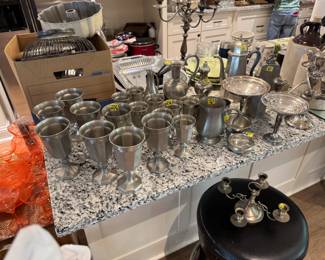 Pewter items
