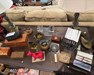 Desk and decor