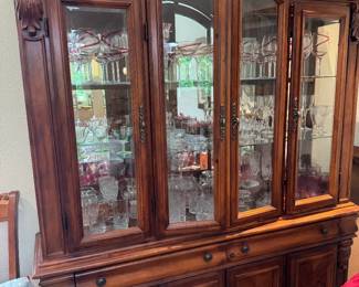 Chest AND contents - glassware galore!