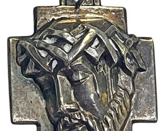 M Le Jean Sterling Jesus Pendant