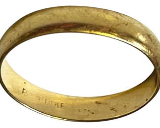 14K Plumb Gold Ring