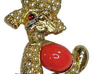 Vintage Jelly Belly Poodle Brooch