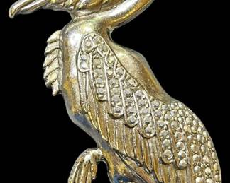 Kirks Folly Silver Tone Pelican Brooch