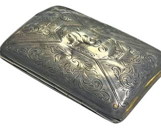Sterling Silver Cigarette Case