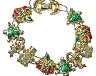 Vintage Christmas Themed Bracelet