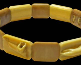 Bone Horn Carved Animal Bracelet