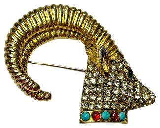 Richleau Rhinestone Rams Head