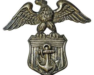 Sterling Silver WWII Navy Officers Badge