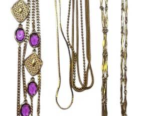 Striking Gold Tone Necklaces