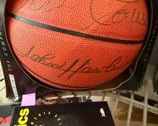 Bob Cousy and John Havlicek signed BasketBall