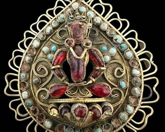 Tibetan Rhinestone Pendant