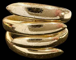 Lanvin Paris Gold Tone Bracelet