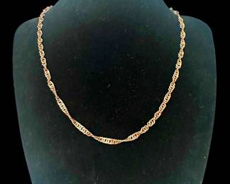 925 Copper Tone Chain Necklace