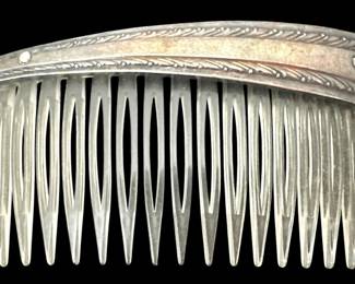 Vintage Silver Hair Comb